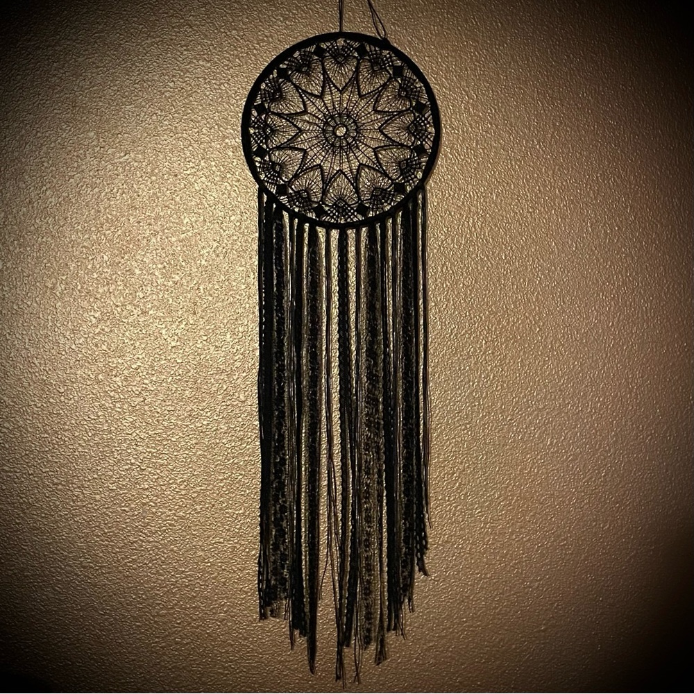 Killstar Lace Wall Hanging Black Nightmare Catcher